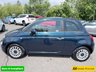 USED 2023 23 FIAT 500 Blue 1.0 MHEV hatchback, 44,183 miles, Euro 6, ULEZ compliant, 6-speed manual, 7in screen, CarPlay/Android Auto, sunroof, A/C, 15in alloys. This 2023 Fiat 500 is a superb example, having had only one owner since new. It features a responsive 1.0 litre petrol engine, meeting Euro 6 emissions standards. Inside, you'll find comfort with air conditioning and enjoy the fixed panoramic sunroof. Stay connected and entertained with Apple CarPlay and Android Auto compatibility, all managed through a 7 inch HD touchscreen radio that includes Bluetooth, USB, and DAB functionality. The car also benefits from rain and dusk sensors, which automat