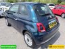 USED 2023 23 FIAT 500 Blue 1.0 MHEV hatchback, 44,183 miles, Euro 6, ULEZ compliant, 6-speed manual, 7in screen, CarPlay/Android Auto, sunroof, A/C, 15in alloys. This 2023 Fiat 500 is a superb example, having had only one owner since new. It features a responsive 1.0 litre petrol engine, meeting Euro 6 emissions standards. Inside, you'll find comfort with air conditioning and enjoy the fixed panoramic sunroof. Stay connected and entertained with Apple CarPlay and Android Auto compatibility, all managed through a 7 inch HD touchscreen radio that includes Bluetooth, USB, and DAB functionality. The car also benefits from rain and dusk sensors, which automat