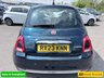 USED 2023 23 FIAT 500 Blue 1.0 MHEV hatchback, 44,183 miles, Euro 6, ULEZ compliant, 6-speed manual, 7in screen, CarPlay/Android Auto, sunroof, A/C, 15in alloys. This 2023 Fiat 500 is a superb example, having had only one owner since new. It features a responsive 1.0 litre petrol engine, meeting Euro 6 emissions standards. Inside, you'll find comfort with air conditioning and enjoy the fixed panoramic sunroof. Stay connected and entertained with Apple CarPlay and Android Auto compatibility, all managed through a 7 inch HD touchscreen radio that includes Bluetooth, USB, and DAB functionality. The car also benefits from rain and dusk sensors, which automat