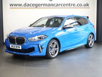 USED 2021 21 BMW 1 SERIES 2.0 M135i Hatchback 5dr Petrol Auto xDrive Euro 6 (s/s) (306 ps) 4 WHEEL DRIVE PERFORMANCE BMW IN SUPER CONDITION THROUGHOUT - COMES WITH A FULL SERVICE HISTORY + VIRTUAL COCKPIT DIGITAL DASH DISPLAY + SATELLITE NAVIGATION + APPLE CARPLAY / APPS CONTROL + ENHANCED BLUETOOTH PHONE PREPARATION WITH USB AUDIO INTERFACE AND VOICE CONTROL + DAB DIGITAL RADIO + DUAL ZONE CLIMATE CONTROL + AIR CONDITIONING + AUTOMATIC LED HEADLIGHTS + FRONT AND REAR PARKING SENSORS + KEYLESS START + HILL HOLD START ASSIST + SELECTABLE DRIVING MODES + IN CAR ENTERTAINMENT WITH TOUCH
