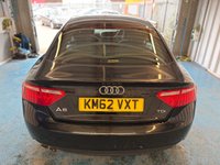 USED 2013 62 AUDI A5 2.0 TDIe Sportback 5dr Diesel Manual Euro 5 (s/s) (136 ps)+HISTORY+MOT TIL APRIL 2027+USB+ALLOYS+BLUETOOTH+MEDIA+AIRCON+AUX+CLIMATE+HPI CLEAR+VOSA MOT HISTORY PRINTOUT, PART EXCHANGE WELCOME, FULL DEALER FACILITIES, CLEAN CAR+NICE DRIVE+GOOD MPG HISTORY+MOT TIL APRIL 2027+USB+ALLOYS+BLUETOOTH+MEDIA+AIRCON+AUX+CLIMATE+HPI CLEAR