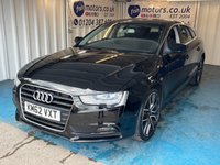 USED 2013 62 AUDI A5 2.0 TDIe Sportback 5dr Diesel Manual Euro 5 (s/s) (136 ps)+HISTORY+MOT TIL APRIL 2027+USB+ALLOYS+BLUETOOTH+MEDIA+AIRCON+AUX+CLIMATE+HPI CLEAR+VOSA MOT HISTORY PRINTOUT, PART EXCHANGE WELCOME, FULL DEALER FACILITIES, CLEAN CAR+NICE DRIVE+GOOD MPG HISTORY+MOT TIL APRIL 2027+USB+ALLOYS+BLUETOOTH+MEDIA+AIRCON+AUX+CLIMATE+HPI CLEAR
