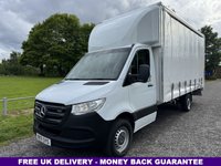 USED 2021 71 MERCEDES-BENZ SPRINTER  2.1 315Cdi 3.5t. NEW 5.2m (17ft) Curtainside Body, Tail Lift, Eu 6, 148Bhp Large Tail Lift, Tall Rear Aperture