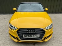 USED 2018 68 AUDI A3 CABRIOLET 1.5 TFSI CoD 35 S line Convertible 2dr Petrol S Tronic Euro 6 (s/s) (150 ps) 