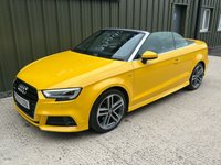 USED 2018 68 AUDI A3 CABRIOLET 1.5 TFSI CoD 35 S line Convertible 2dr Petrol S Tronic Euro 6 (s/s) (150 ps) 