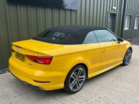 USED 2018 68 AUDI A3 CABRIOLET 1.5 TFSI CoD 35 S line Convertible 2dr Petrol S Tronic Euro 6 (s/s) (150 ps) 