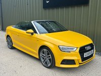 USED 2018 68 AUDI A3 CABRIOLET 1.5 TFSI CoD 35 S line Convertible 2dr Petrol S Tronic Euro 6 (s/s) (150 ps) 