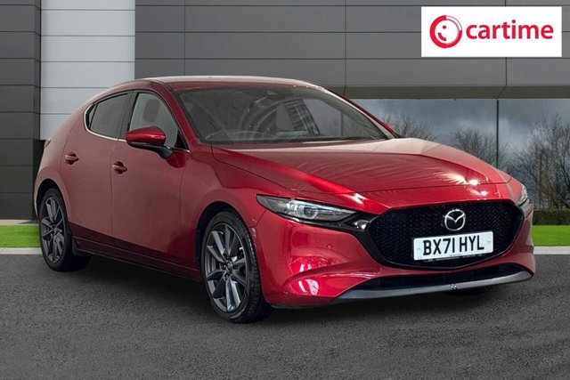 View our Mazda Mazda3 2.0 e-SKYACTIV-G MHEV Sport Lux Hatchback 5dr Petrol Manual Euro 6 (s/s) (122 ps) Reverse Camera, Front / Rear Parking Sensors, Android Auto / Apple CarPlay, 18In Alloys, Electrically Adjustable Door Mirrors