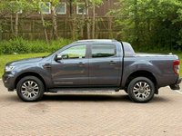 USED 2022 72 FORD RANGER 2.0 ECOBLUE WILDTRAK PICKUP DOUBLE CAB 4DR DIESEL AUTO 4WD EURO 6 (S/S) (213 PS) NAV NO VAT - 1 DIRECT COMPANY OWNER FROM NEW -  LOW MILEAGE - FULL FORD SERVICE HISTORY - JUST BEEN SERVICED - 2 KEYS - HPI CHECK ALL CLEAR - ULEZ / LEZ / CAZ COMPLIANT - STUNNING METALLIC GREY PAINTWORK - WILDTRACK BODY STYLING - SAT NAV - CAR PLAY - ANDRIOD AUTO - REVERSE CAMERA - LEATHERS INTERIOR - CRUISE CONTROL - BI XENON HEADLIGHTS - HYDROLIC LIFT - HEATED MIRRORS - FINANCE AVAILABLE - ZERO DEPOSIT OFFERS - ALL VANS/CARS WELCOME IN PART-EXCHANGE, ANY AGE, ANY MILEAGE, ANY CONDITION