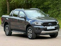 USED 2022 72 FORD RANGER 2.0 ECOBLUE WILDTRAK PICKUP DOUBLE CAB 4DR DIESEL AUTO 4WD EURO 6 (S/S) (213 PS) NAV NO VAT - 1 DIRECT COMPANY OWNER FROM NEW -  LOW MILEAGE - FULL FORD SERVICE HISTORY - JUST BEEN SERVICED - 2 KEYS - HPI CHECK ALL CLEAR - ULEZ / LEZ / CAZ COMPLIANT - STUNNING METALLIC GREY PAINTWORK - WILDTRACK BODY STYLING - SAT NAV - CAR PLAY - ANDRIOD AUTO - REVERSE CAMERA - LEATHERS INTERIOR - CRUISE CONTROL - BI XENON HEADLIGHTS - HYDROLIC LIFT - HEATED MIRRORS - FINANCE AVAILABLE - ZERO DEPOSIT OFFERS - ALL VANS/CARS WELCOME IN PART-EXCHANGE, ANY AGE, ANY MILEAGE, ANY CONDITION
