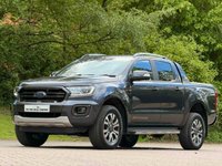 USED 2022 72 FORD RANGER 2.0 ECOBLUE WILDTRAK PICKUP DOUBLE CAB 4DR DIESEL AUTO 4WD EURO 6 (S/S) (213 PS) NAV NO VAT - 1 DIRECT COMPANY OWNER FROM NEW -  LOW MILEAGE - FULL FORD SERVICE HISTORY - JUST BEEN SERVICED - 2 KEYS - HPI CHECK ALL CLEAR - ULEZ / LEZ / CAZ COMPLIANT - STUNNING METALLIC GREY PAINTWORK - WILDTRACK BODY STYLING - SAT NAV - CAR PLAY - ANDRIOD AUTO - REVERSE CAMERA - LEATHERS INTERIOR - CRUISE CONTROL - BI XENON HEADLIGHTS - HYDROLIC LIFT - HEATED MIRRORS - FINANCE AVAILABLE - ZERO DEPOSIT OFFERS - ALL VANS/CARS WELCOME IN PART-EXCHANGE, ANY AGE, ANY MILEAGE, ANY CONDITION