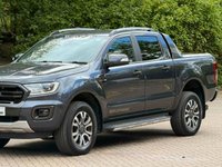 USED 2022 72 FORD RANGER 2.0 ECOBLUE WILDTRAK PICKUP DOUBLE CAB 4DR DIESEL AUTO 4WD EURO 6 (S/S) (213 PS) NAV NO VAT - 1 DIRECT COMPANY OWNER FROM NEW -  LOW MILEAGE - FULL FORD SERVICE HISTORY - JUST BEEN SERVICED - 2 KEYS - HPI CHECK ALL CLEAR - ULEZ / LEZ / CAZ COMPLIANT - STUNNING METALLIC GREY PAINTWORK - WILDTRACK BODY STYLING - SAT NAV - CAR PLAY - ANDRIOD AUTO - REVERSE CAMERA - LEATHERS INTERIOR - CRUISE CONTROL - BI XENON HEADLIGHTS - HYDROLIC LIFT - HEATED MIRRORS - FINANCE AVAILABLE - ZERO DEPOSIT OFFERS - ALL VANS/CARS WELCOME IN PART-EXCHANGE, ANY AGE, ANY MILEAGE, ANY CONDITION