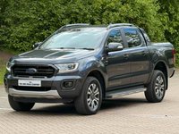 USED 2022 72 FORD RANGER 2.0 ECOBLUE WILDTRAK PICKUP DOUBLE CAB 4DR DIESEL AUTO 4WD EURO 6 (S/S) (213 PS) NAV NO VAT - 1 DIRECT COMPANY OWNER FROM NEW -  LOW MILEAGE - FULL FORD SERVICE HISTORY - JUST BEEN SERVICED - 2 KEYS - HPI CHECK ALL CLEAR - ULEZ / LEZ / CAZ COMPLIANT - STUNNING METALLIC GREY PAINTWORK - WILDTRACK BODY STYLING - SAT NAV - CAR PLAY - ANDRIOD AUTO - REVERSE CAMERA - LEATHERS INTERIOR - CRUISE CONTROL - BI XENON HEADLIGHTS - HYDROLIC LIFT - HEATED MIRRORS - FINANCE AVAILABLE - ZERO DEPOSIT OFFERS - ALL VANS/CARS WELCOME IN PART-EXCHANGE, ANY AGE, ANY MILEAGE, ANY CONDITION