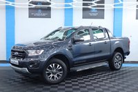 USED 2022 72 FORD RANGER 2.0 ECOBLUE WILDTRAK PICKUP DOUBLE CAB 4DR DIESEL AUTO 4WD EURO 6 (S/S) (213 PS) NAV NO VAT - 1 DIRECT COMPANY OWNER FROM NEW -  LOW MILEAGE - FULL FORD SERVICE HISTORY - JUST BEEN SERVICED - 2 KEYS - HPI CHECK ALL CLEAR - ULEZ / LEZ / CAZ COMPLIANT - STUNNING METALLIC GREY PAINTWORK - WILDTRACK BODY STYLING - SAT NAV - CAR PLAY - ANDRIOD AUTO - REVERSE CAMERA - LEATHERS INTERIOR - CRUISE CONTROL - BI XENON HEADLIGHTS - HYDROLIC LIFT - HEATED MIRRORS - FINANCE AVAILABLE - ZERO DEPOSIT OFFERS - ALL VANS/CARS WELCOME IN PART-EXCHANGE, ANY AGE, ANY MILEAGE, ANY CONDITION