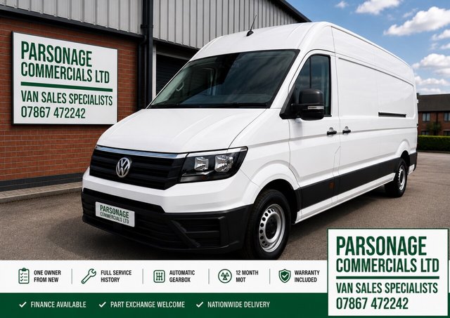 View our Volkswagen Crafter 2.0 TDI CR35 Startline Panel Van 5dr Diesel Automatic FWD LWB High Roof Euro 6 (s/s) (140 ps)