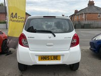 USED 2015 15 SUZUKI CELERIO 1.0 SZ3 Hatchback 5dr Petrol Manual Euro 6 (68 ps) NICE LOW MIELAGE EXAMPLE + CLEAN CONDITION THROUGHOUT + FULL SERVICE HISTORY + FRESH SERVICE + LONG MOT + AVERAGE 65 MPG + &pound;20 ROAD TAX + INSURANCE GROUP 7 + SOLID WHITE COLOUR + SPEC INCLUDES ALLOY WHEELS, CLOTH INTERIOR, ISOFIX, REMOTE LOCKING, ELECTRIC WINDOWS, A/C, CD/ RADIO + 3 MONTHS WARRANTY + 12 MONTHS AA BREAKDOWN COVER INCLUDED