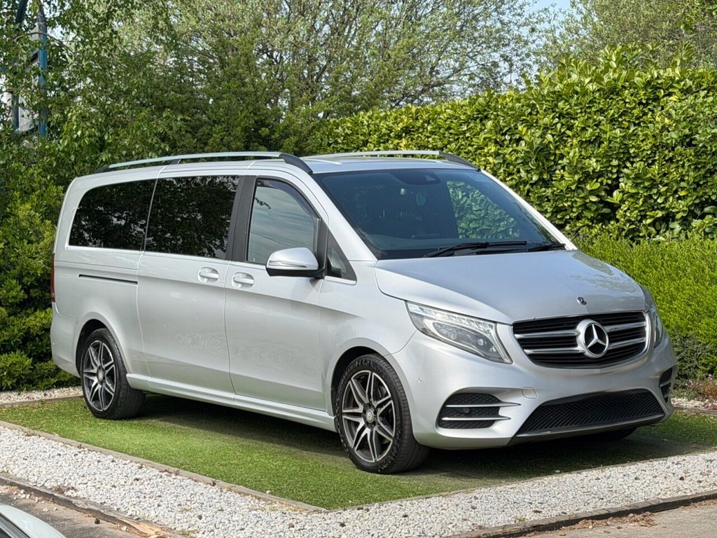 USED 2017 67 MERCEDES-BENZ V-CLASS 2.2 V220d AMG Line MPV 5dr Diesel G-Tronic+ Euro 6 (s/s) 8 Seat XLWB (163 ps) 8 SEATS, SAT NAV, RCAM