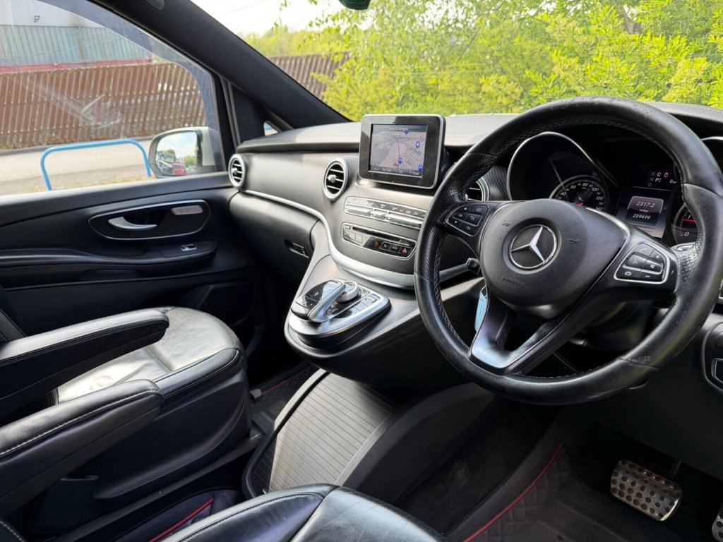 USED 2017 67 MERCEDES-BENZ V-CLASS 2.2 V220d AMG Line MPV 5dr Diesel G-Tronic+ Euro 6 (s/s) 8 Seat XLWB (163 ps) 8 SEATS, SAT NAV, RCAM