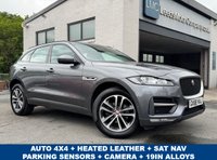 USED 2018 68 JAGUAR F-PACE 2.0 D180 R-Sport SUV 5dr Diesel Auto AWD Euro 6 (s/s) (180 ps) AUTO -- 4WD -- FULL SERVICE HISTORY -- HEATED LEATHER -- 19inch ALLOYS -- SAT NAV