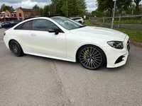 USED 2017 67 MERCEDES-BENZ E-CLASS 3.0 E350d V6 AMG Line (Premium Plus) Coupe 2dr Diesel G-Tronic+ 4MATIC Euro 6 (s/s) (258 ps) HEATED LEATHER, REVERSE CAM, USB