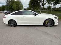 USED 2017 67 MERCEDES-BENZ E-CLASS 3.0 E350d V6 AMG Line (Premium Plus) Coupe 2dr Diesel G-Tronic+ 4MATIC Euro 6 (s/s) (258 ps) HEATED LEATHER, REVERSE CAM, USB