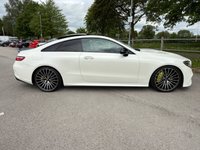 USED 2017 67 MERCEDES-BENZ E-CLASS 3.0 E350d V6 AMG Line (Premium Plus) Coupe 2dr Diesel G-Tronic+ 4MATIC Euro 6 (s/s) (258 ps) HEATED LEATHER, REVERSE CAM, USB
