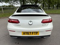 USED 2017 67 MERCEDES-BENZ E-CLASS 3.0 E350d V6 AMG Line (Premium Plus) Coupe 2dr Diesel G-Tronic+ 4MATIC Euro 6 (s/s) (258 ps) HEATED LEATHER, REVERSE CAM, USB
