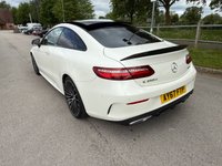 USED 2017 67 MERCEDES-BENZ E-CLASS 3.0 E350d V6 AMG Line (Premium Plus) Coupe 2dr Diesel G-Tronic+ 4MATIC Euro 6 (s/s) (258 ps) HEATED LEATHER, REVERSE CAM, USB