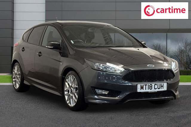 View our Ford Focus 1.0T EcoBoost ST-Line Hatchback 5dr Petrol Manual Euro 6 (s/s) (140 ps) Ford SYNC3 DAB Navigation System, 17In Alloys, Electric Door Mirrors, Touchscreen, Air Conditioning