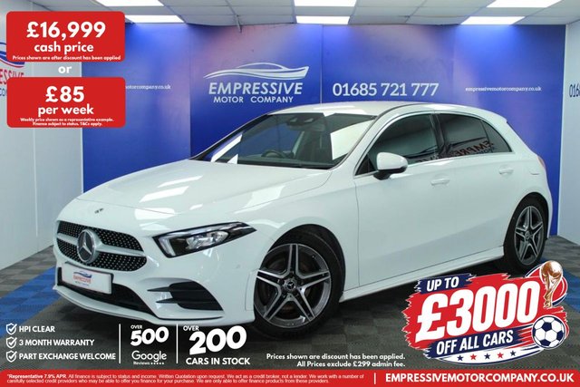 View our Mercedes-Benz A-Class 2.0 A200d AMG Line (Executive) Hatchback 5dr Diesel 8G-DCT Euro 6 (s/s) (150 ps)