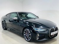 USED 2021 70 BMW 4 SERIES 3.0 M440i MHT Coupe 2dr Petrol Hybrid Auto xDrive Euro 6 (s/s) (374 ps) Black Sapphire | Oyster Leather Interior | Technology Plus Pack | Comfort Plus Pack | Visibility Pack | Full BMW Service History