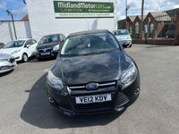 USED 2012 12 FORD FOCUS 1.0T EcoBoost Zetec Hatchback 5dr Petrol Manual Euro 5 (s/s) (125 ps) &pound;35 PER YEAR ROAD TAX-DAB-SERVICE HISTORY-BLUETOOTH