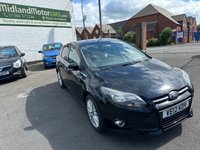 USED 2012 12 FORD FOCUS 1.0T EcoBoost Zetec Hatchback 5dr Petrol Manual Euro 5 (s/s) (125 ps) &pound;35 PER YEAR ROAD TAX-DAB-SERVICE HISTORY-BLUETOOTH