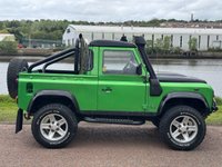 USED 2007 57 LAND ROVER DEFENDER 2.4 TDCi Pickup 2dr Diesel Manual 4WD SWB Euro 4 (122 bhp) **VIPER GREEN**CUSTOM EXHAUST**REAR ROLL CAGE**