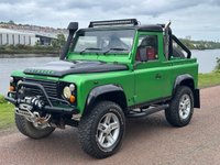 USED 2007 57 LAND ROVER DEFENDER 2.4 TDCi Pickup 2dr Diesel Manual 4WD SWB Euro 4 (122 bhp) **VIPER GREEN**CUSTOM EXHAUST**REAR ROLL CAGE**