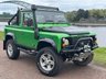USED 2007 57 LAND ROVER DEFENDER 2.4 TDCi Pickup 2dr Diesel Manual 4WD SWB Euro 4 (122 bhp) **VIPER GREEN**CUSTOM EXHAUST**REAR ROLL CAGE**