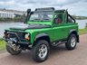 USED 2007 57 LAND ROVER DEFENDER 2.4 TDCi Pickup 2dr Diesel Manual 4WD SWB Euro 4 (122 bhp) **VIPER GREEN**CUSTOM EXHAUST**REAR ROLL CAGE**