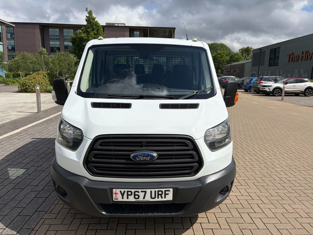 USED 2017 67 FORD TRANSIT 350 2.0TDCi EU6 L3 D/CAB ONE STOP TIPPER *ALLOY BODY*7 SEATS*E/W*TOW BAR*NEW WET BELT AT 111K MILES* EU6-LWB-7SEATS-NEW MOT