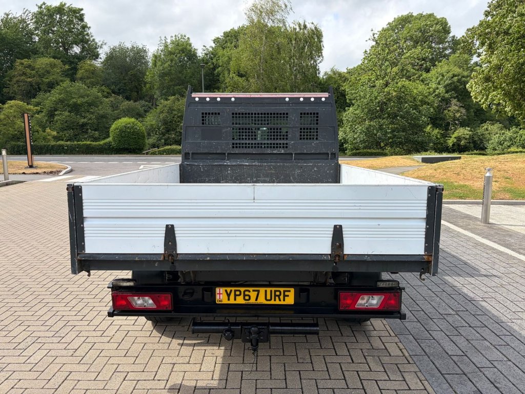 USED 2017 67 FORD TRANSIT 350 2.0TDCi EU6 L3 D/CAB ONE STOP TIPPER *ALLOY BODY*7 SEATS*E/W*TOW BAR*NEW WET BELT AT 111K MILES* EU6-LWB-7SEATS-NEW MOT