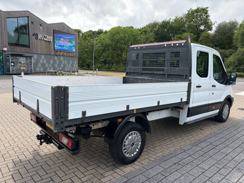 USED 2017 67 FORD TRANSIT 350 2.0TDCi EU6 L3 D/CAB ONE STOP TIPPER *ALLOY BODY*7 SEATS*E/W*TOW BAR*NEW WET BELT AT 111K MILES* EU6-LWB-7SEATS-NEW MOT