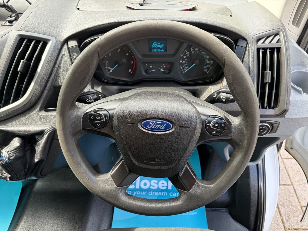 USED 2017 67 FORD TRANSIT 350 2.0TDCi EU6 L3 D/CAB ONE STOP TIPPER *ALLOY BODY*7 SEATS*E/W*TOW BAR*NEW WET BELT AT 111K MILES* EU6-LWB-7SEATS-NEW MOT