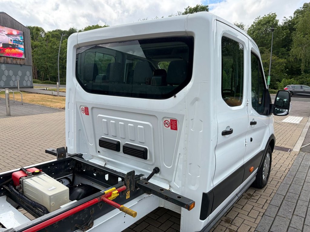 USED 2017 67 FORD TRANSIT 350 2.0TDCi EU6 L3 D/CAB ONE STOP TIPPER *ALLOY BODY*7 SEATS*E/W*TOW BAR*NEW WET BELT AT 111K MILES* EU6-LWB-7SEATS-NEW MOT