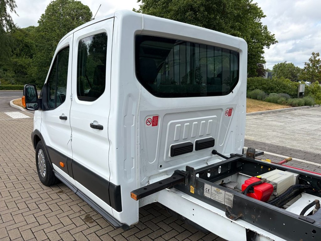 USED 2017 67 FORD TRANSIT 350 2.0TDCi EU6 L3 D/CAB ONE STOP TIPPER *ALLOY BODY*7 SEATS*E/W*TOW BAR*NEW WET BELT AT 111K MILES* EU6-LWB-7SEATS-NEW MOT
