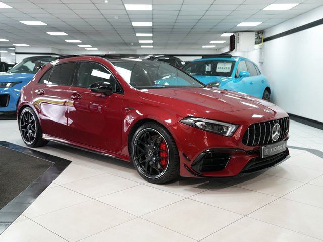 View our Mercedes-Benz A-Class 2.0 A45 AMG S Plus Hatchback 5dr Petrol 8G-DCT 4MATIC+ Euro 6 (s/s) (421 ps)