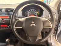 USED 2013 13 MITSUBISHI MIRAGE 1.2 3 Hatchback 5dr Petrol CVT Euro 5 (s/s) (79 ps) Auto 11 MITSUBISHI SERVICES-A/C-ABS-1 OWNER + DEALER- FRONT + REAR PARKING SENSORS