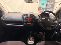 USED 2013 13 MITSUBISHI MIRAGE 1.2 3 Hatchback 5dr Petrol CVT Euro 5 (s/s) (79 ps) Auto 11 MITSUBISHI SERVICES-A/C-ABS-1 OWNER + DEALER- FRONT + REAR PARKING SENSORS
