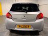 USED 2013 13 MITSUBISHI MIRAGE 1.2 3 Hatchback 5dr Petrol CVT Euro 5 (s/s) (79 ps) Auto 11 MITSUBISHI SERVICES-A/C-ABS-1 OWNER + DEALER- FRONT + REAR PARKING SENSORS