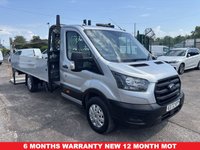 USED 2022 72 FORD TRANSIT 2.0 350 EcoBlue HD Leader Dropside Truck 2dr Diesel Manual RWD L4 Euro 6 (s/s) (SRW) (130 ps) TAIL LIFT WARRANTY AIR CON TAIL LIFT EURO 6