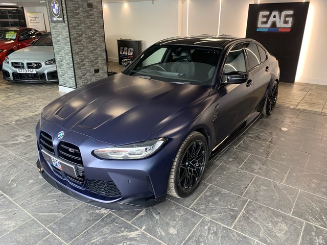USED 2022 72 BMW M3 3.0 BiTurbo Competition Saloon 4dr Petrol Steptronic M xDrive Euro 6 (s/s) (510 ps) FULL SATIN PPF | CARBON EXTERIOR