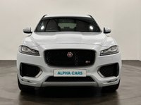 USED 2016 66 JAGUAR F-PACE 3.0 D300 V6 S SUV 5dr Diesel Auto AWD Euro 6 (s/s) (300 ps) Striking Glacier Metaliic , Jet / Pimento Red Full Leather Interior, Cruise Control, Heated Seats , Meridan Sound ,  Power Tailgate, High Specification